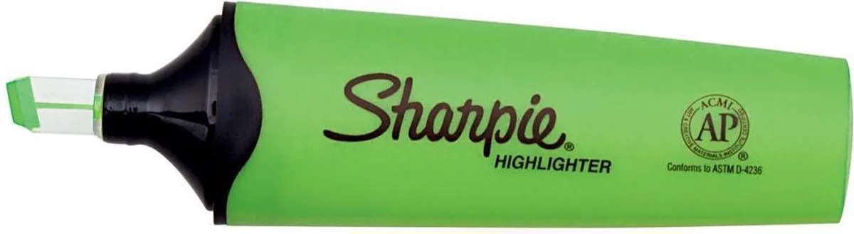 medium markeerstift met doorkijkpunt van Sharpie in Groen – productfoto