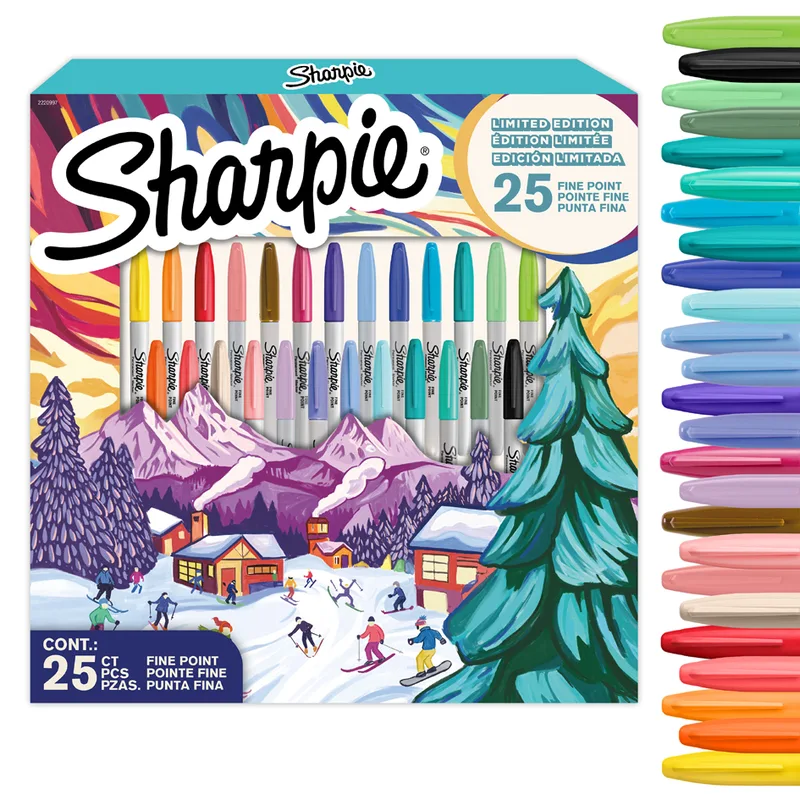 Permanent-Marker FINE, 25er Holiday Pack von Sharpie – Produktfoto