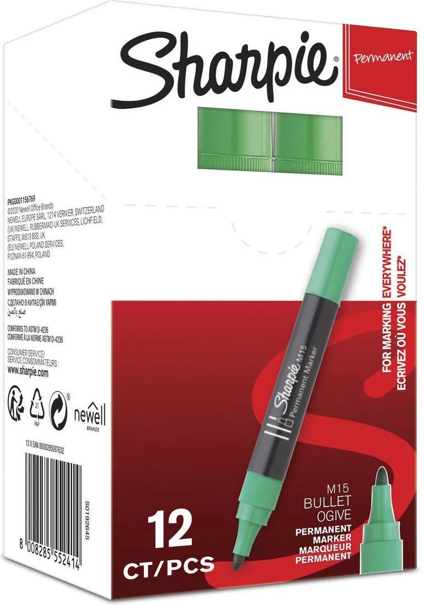 permanent marker M15 van Sharpie in Groen – productfoto