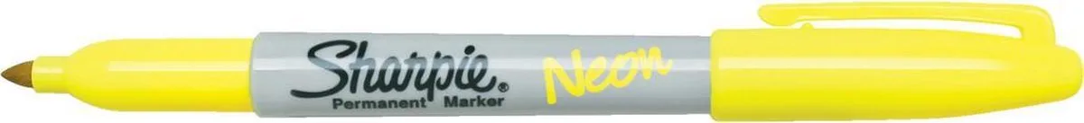 permanent marker van Sharpie in Neon Geel – productfoto