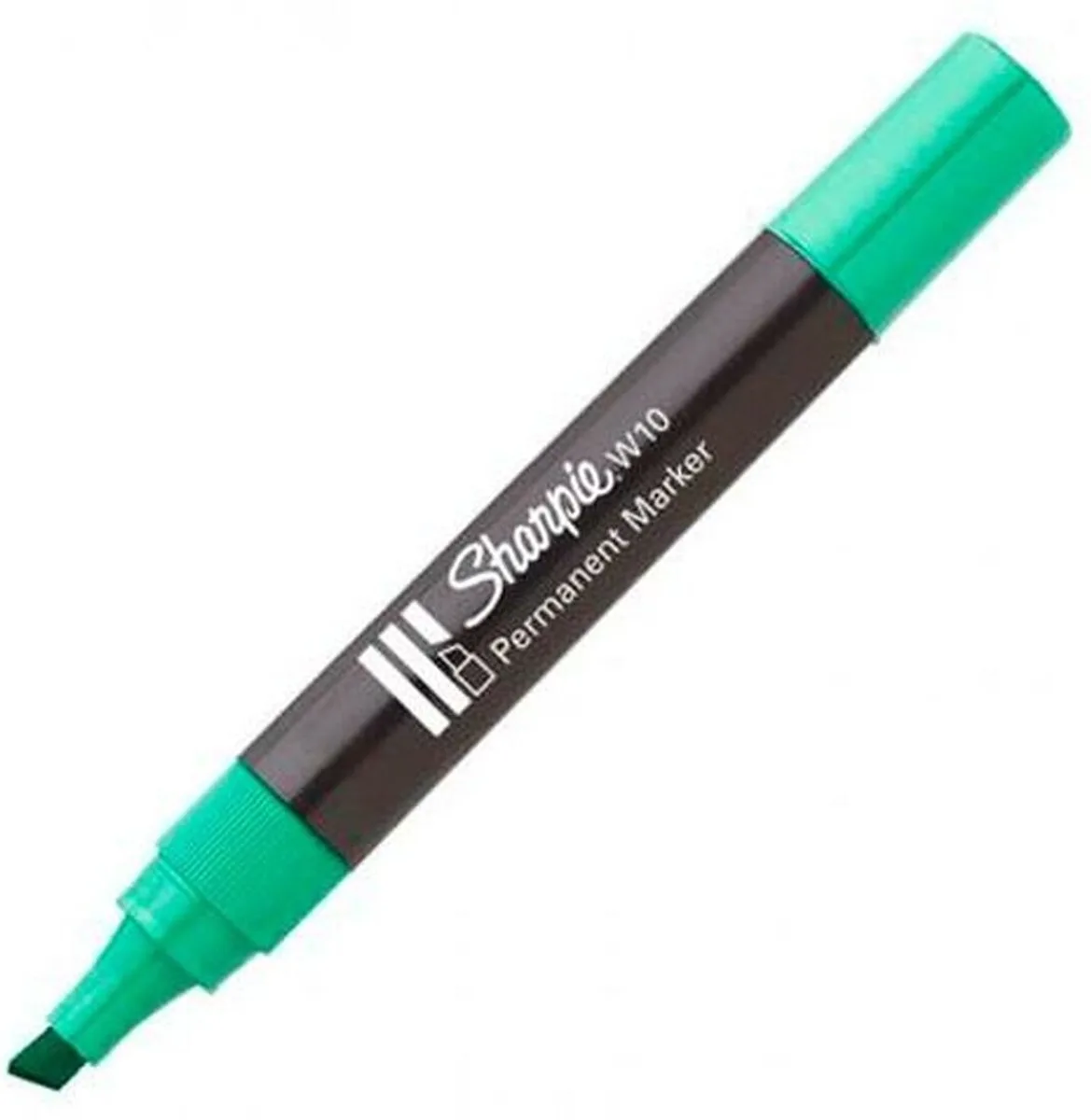 Permanente markeerstift Sharpie W10 12 Stuks van Sharpie in Groen – productfoto