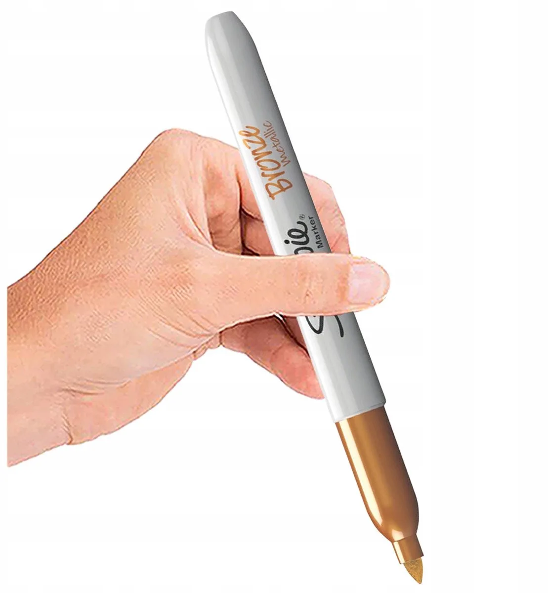 permanente marker metallic bruin - waterbestendig, sneldrogend de Sharpie en Metallic Brown – photo produit