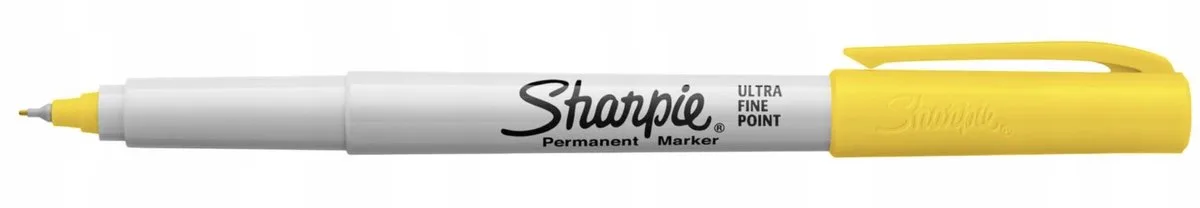 Stift Ultra Fijn Permanent - 0.5mm by Sharpie in Yellow – product photo