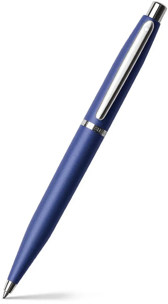 Balpen - VFM E9401 - Neon Blue Nickel Plated de Sheaffer en Noir – photo produit