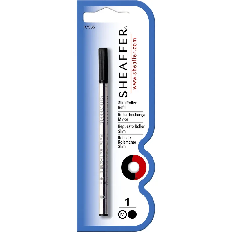Rollerpenvulling sheaffer slim m zwart | 6 stuks van Sheaffer – productfoto
