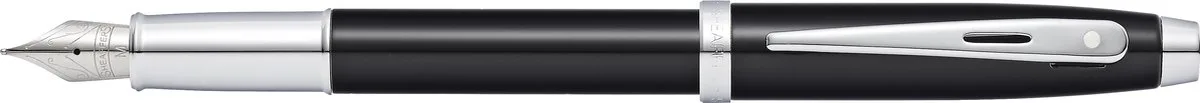 vulpen 100 - E9338 - M - Glossy black lacquer chrome plated - SF-E0933853 de Sheaffer en Glanzend zwart, Chrome – photo produit