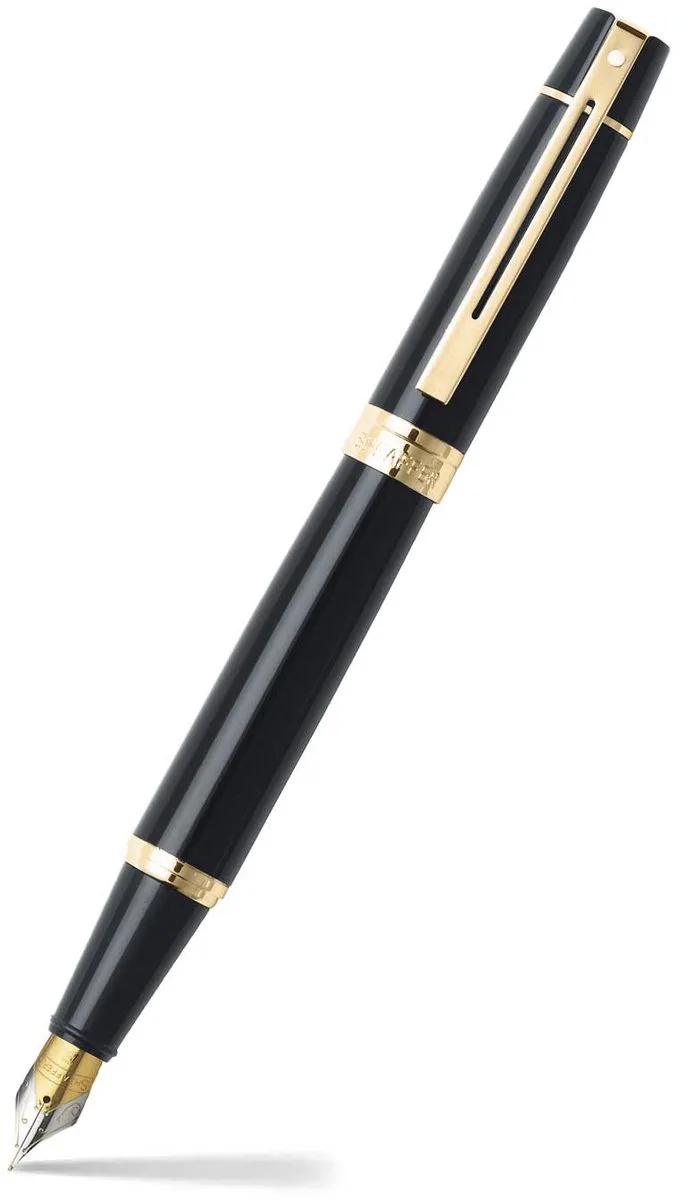 vulpen - 300 E9325 - F - Glossy black gold tone von Sheaffer in Glanzend zwart met goudkleurig gepolijste afwerking – Produktfoto