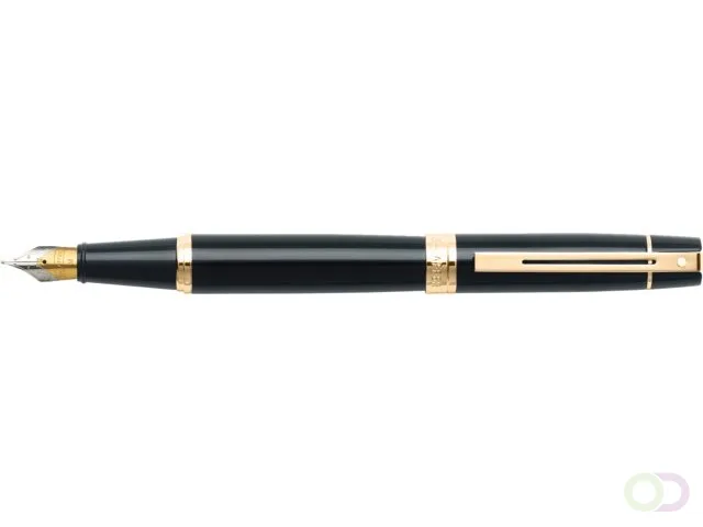 Vulpen SHEAFFER 300 E9325 M Glossy black gold tone van Sheaffer – productfoto