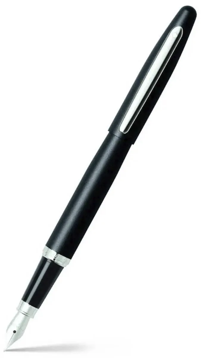 vulpen - VFM E9405 - M - Matte black nickel plated von Sheaffer in Mat zwart met chroomafwerking – Produktfoto
