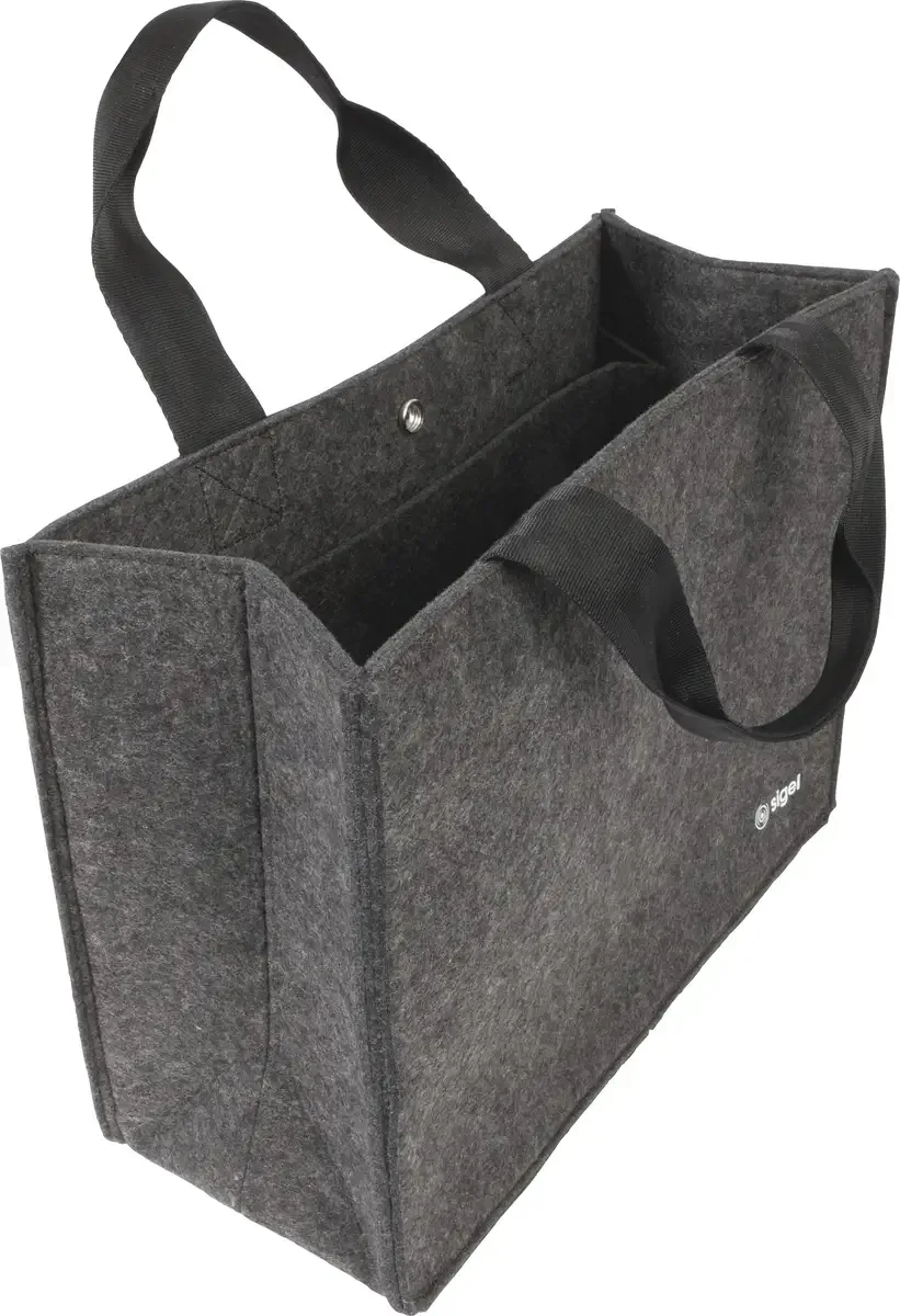 Bærbar computer-taske Desk Sharing Bag Basic M Syntetisk filt (B x H x T) 36 x 28 x 15 cm Passer til maksimalt: 39,1 cm (15,4) fra Sigel i Mørkegrå – produktbillede