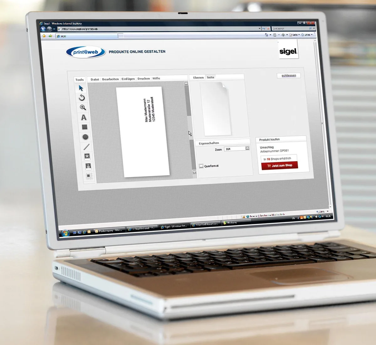 Briefumschläge DIN lang ohne Fenster nassklebend van Sigel – productfoto