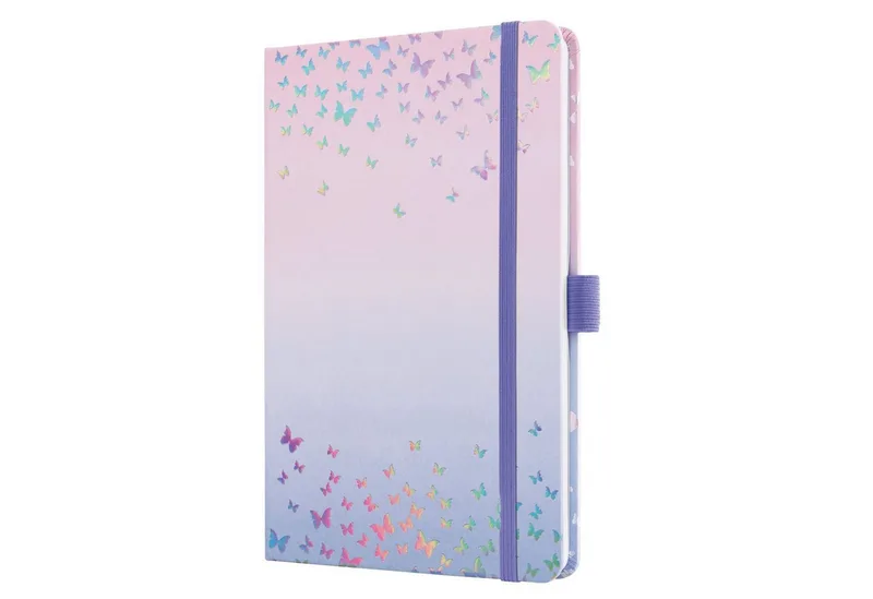 Buchkalender SIGEL 7J347 Wochenkalender Jolie 2027, ca. A5, Butterfly Confetti Cand by Sigel – product photo
