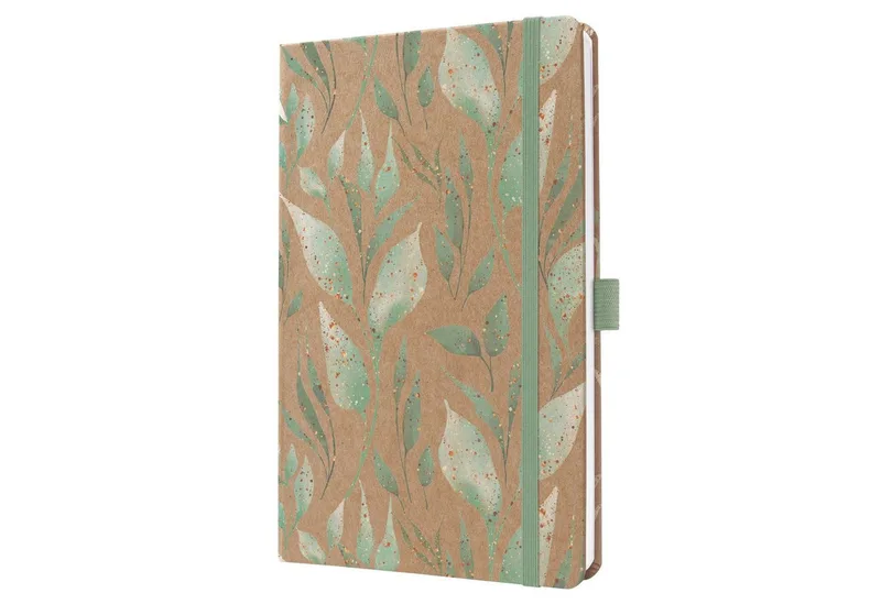 Buchkalender SIGEL 7J803 Wochenkalender Jolie 2027, ca. A5, Sparkle Leaves, Hardcov by Sigel – product photo