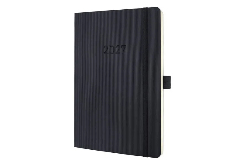 Buchkalender SIGEL C2722 Wochenkalender Conceptum 2027, ca. A5, Softcover, schwarz von Sigel – Produktfoto