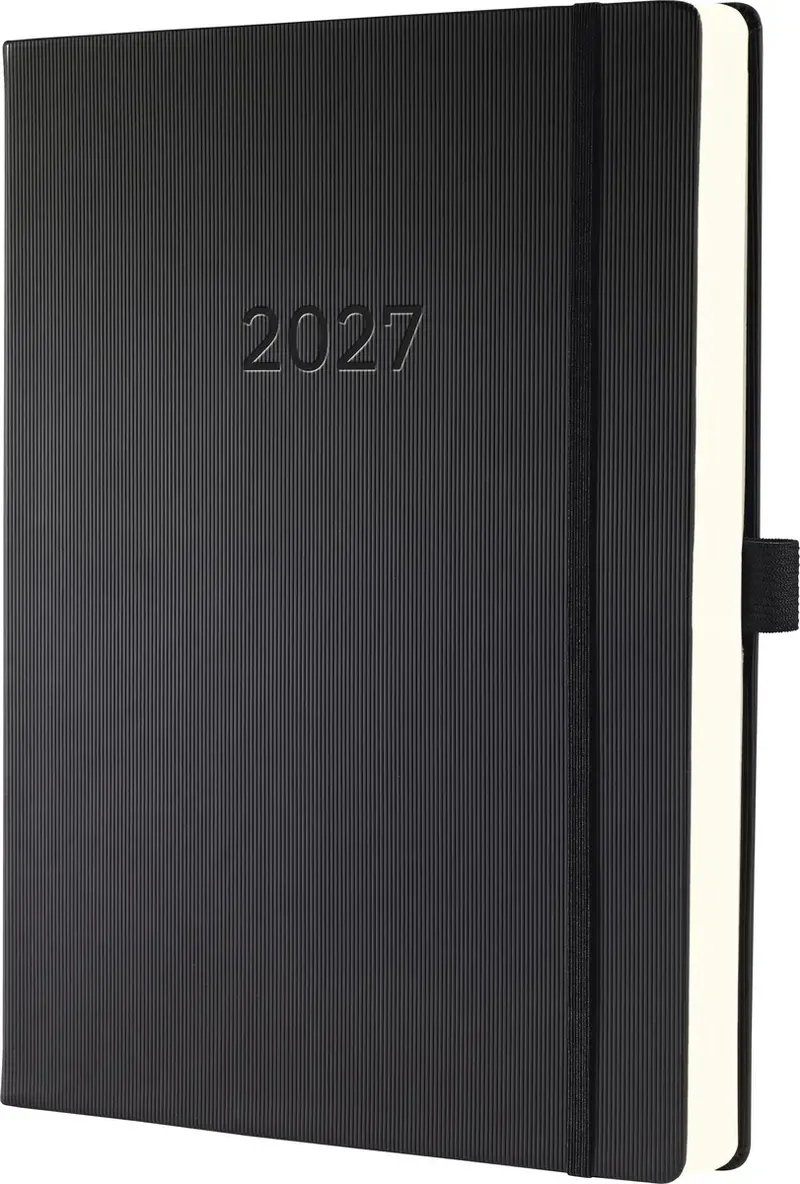 Boekkalender Conceptum C2704 DIN A4+ Kleur cover: Zwart 1 stuk(s) 480 bladzijden van Sigel – productfoto