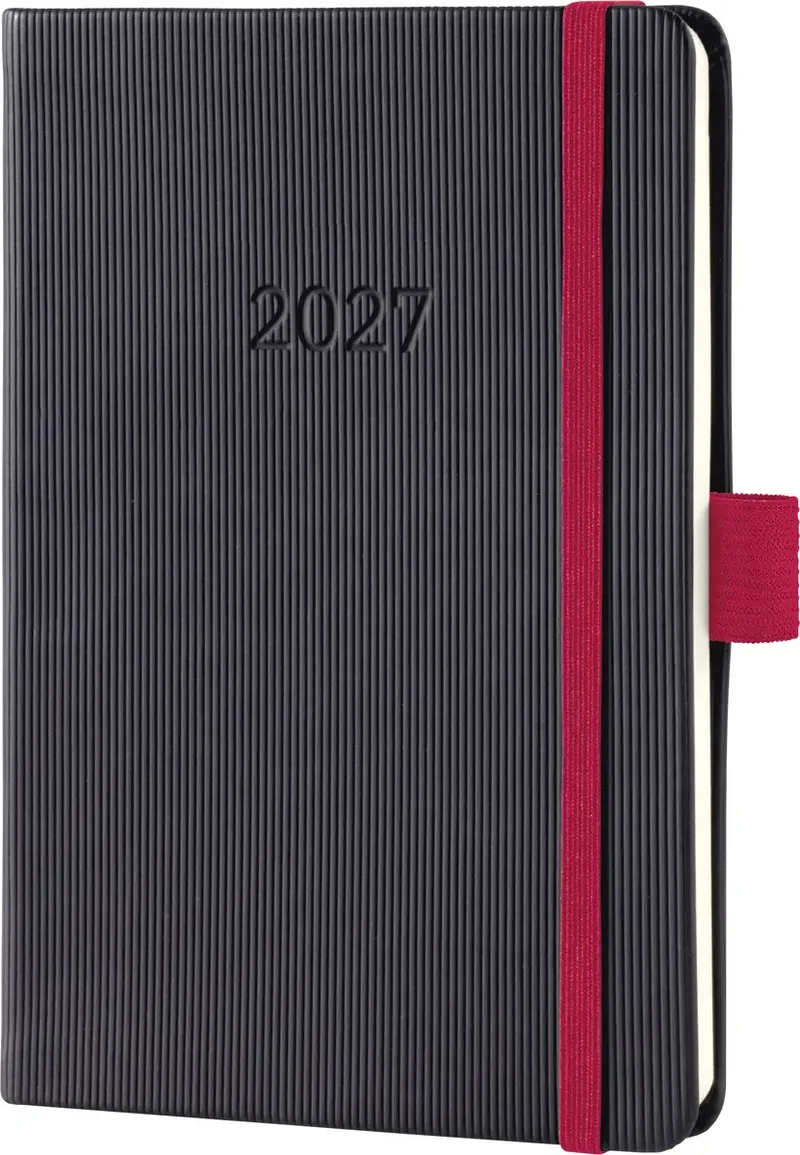 C2709 Wochenkalender Conceptum 2027 Hardcover DIN A6 Schwarz, Rot 176 Seiten 1 St. by Sigel – product photo