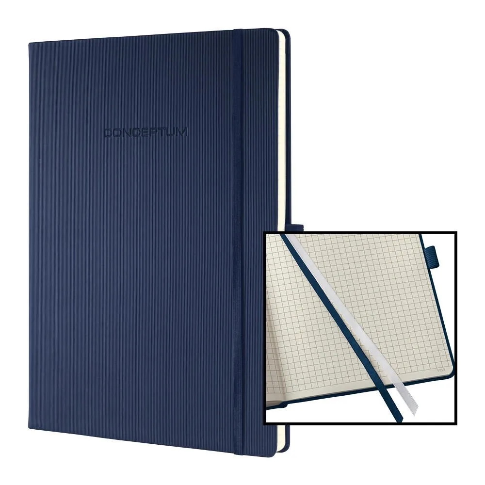 Conceptum® Notizbuch ca. DIN A4 kariert, 194 Seiten de Sigel – photo produit