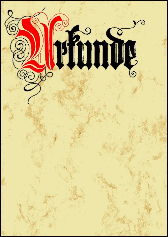 Design-Papier, DIN A4, Motiv , Urkunde Calligraphie från Sigel – produktbild