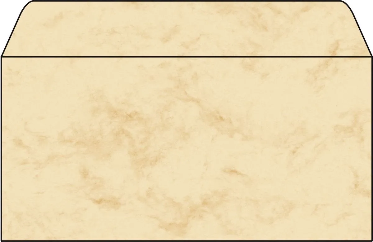 Envelop Sigel 110x220mm - 90grs marmer 50st. van Sigel in Beige – productfoto