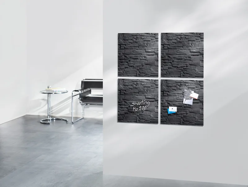 Glas-Magnettafel , artverum, Design, (B)480 x (H)480 mm von Sigel – Produktfoto