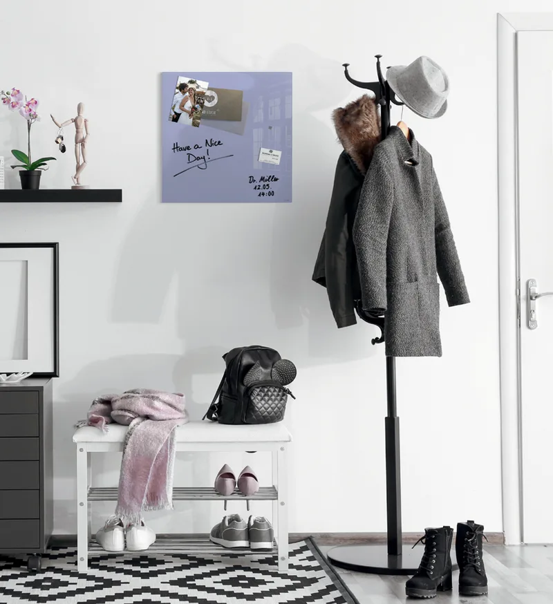 Glas-Magnettafel Artverum, lavendel, (B)480 mm by Sigel – product photo