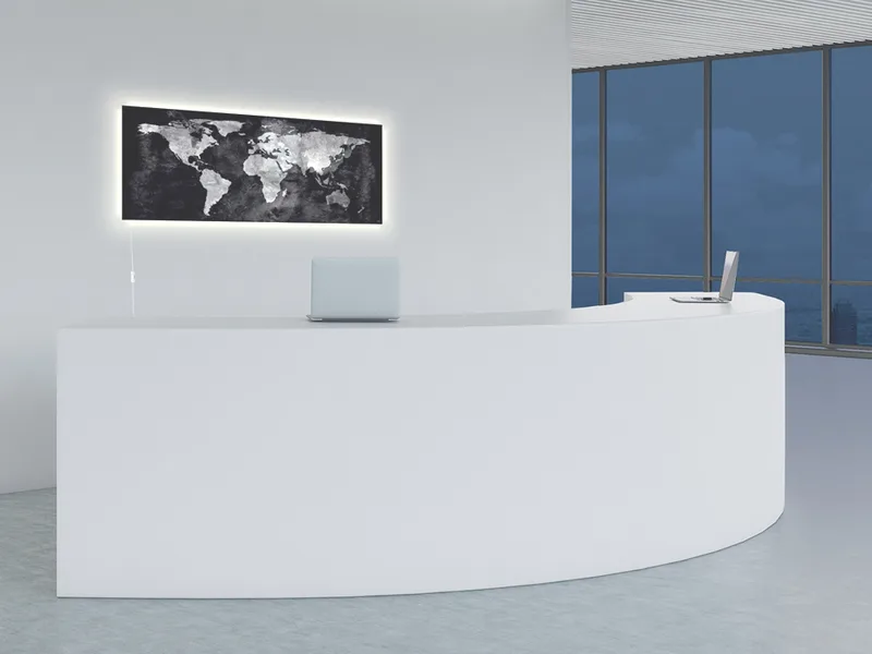 Glas-Magnettafel artverum LED light, Weltkarte von Sigel – Produktfoto