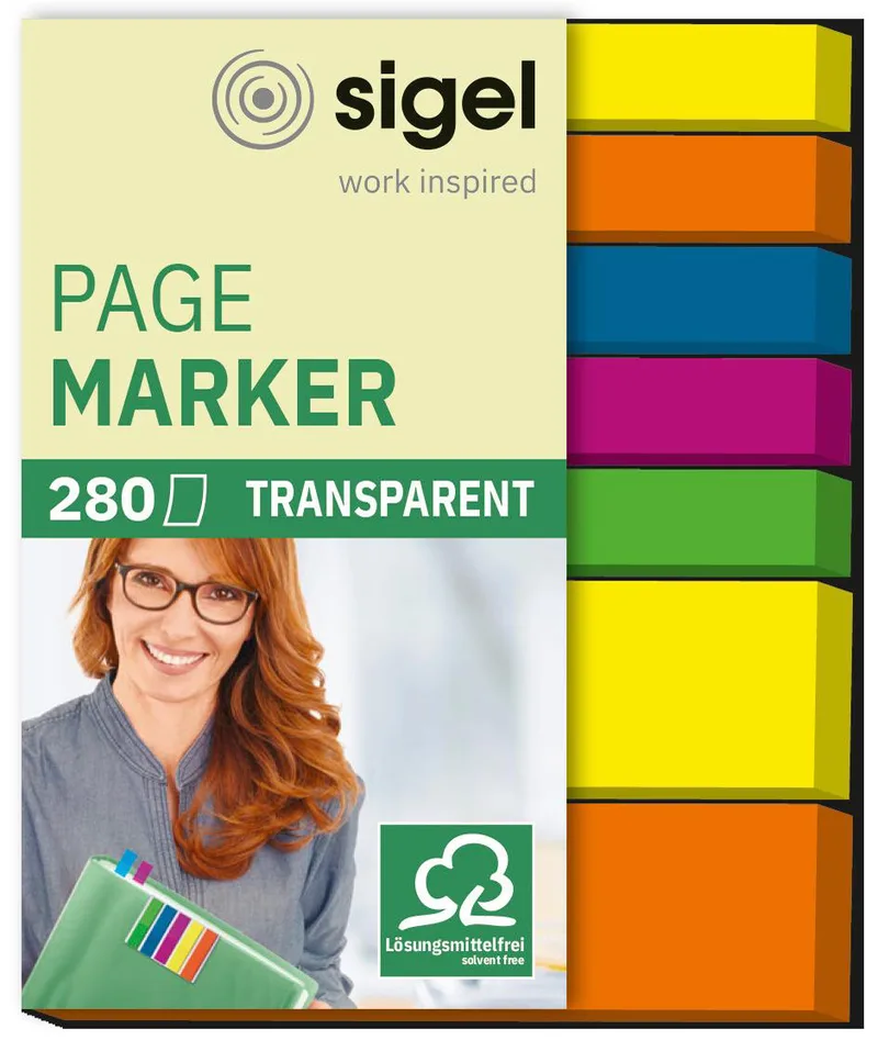 Haftmarker Mix micro & mini, 280 Blatt från Sigel – produktbild