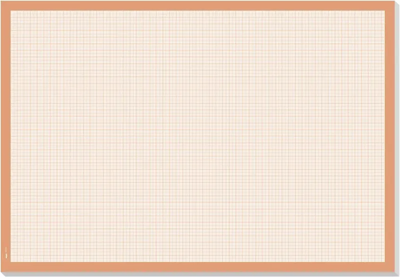 HO270 Schreibunterlage Millimeterpapier, kariert Weiß, Orange (B x H) 59.5 cm x 41 cm 30 Blatt Graph von Sigel – Produktfoto