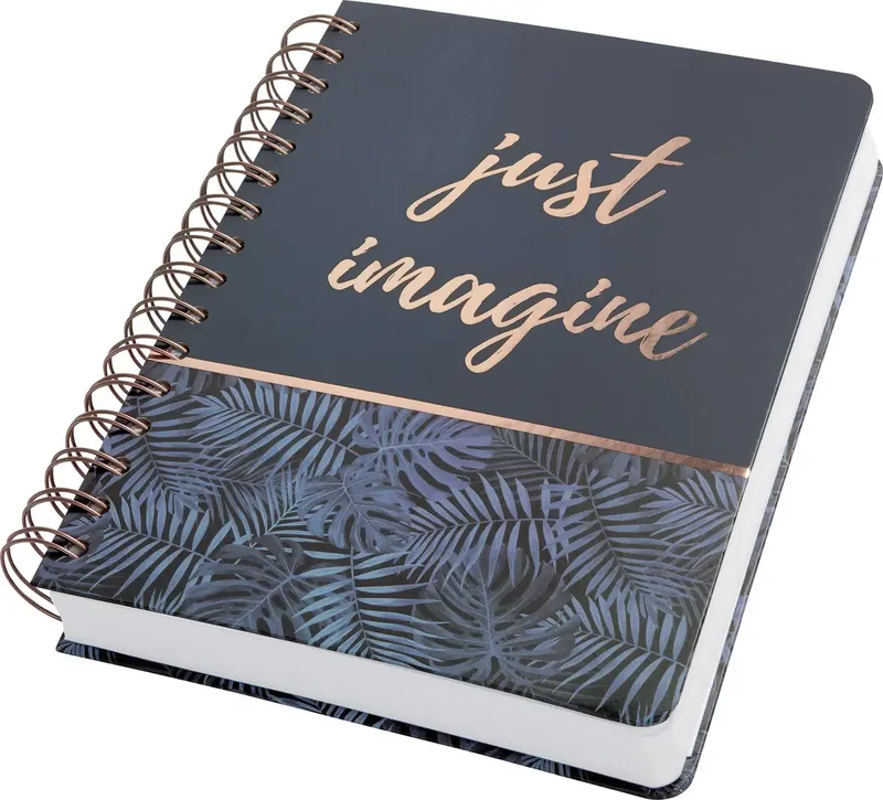 Jolie® mystic jungle JN603 Spiral-Notizbuch Punktraster Schwarz, Blau 120 Blatt DIN A5 by Sigel – product photo