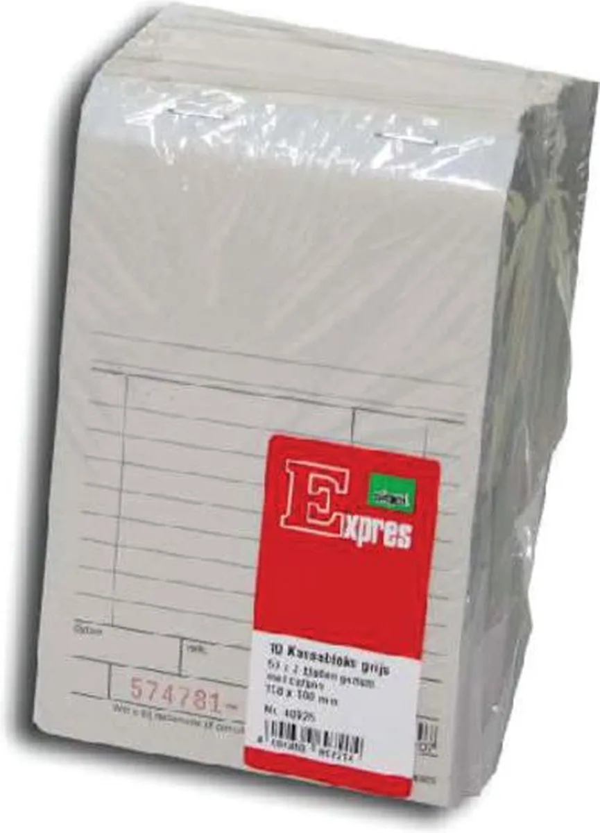 Kassablok expres si-40925 100x158mm 50x2vel | 10 stuks från Sigel i Grå – produktbild