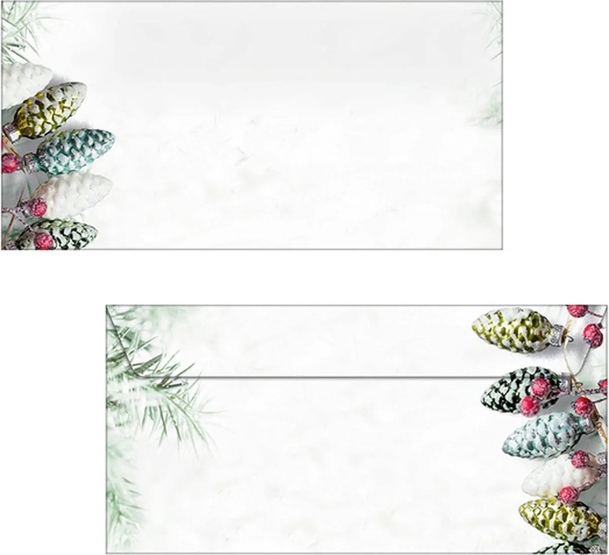 Kerst envelop Sigel 100x220m - 90grs Kerst Garland pakje 50st van Sigel in Wit – productfoto