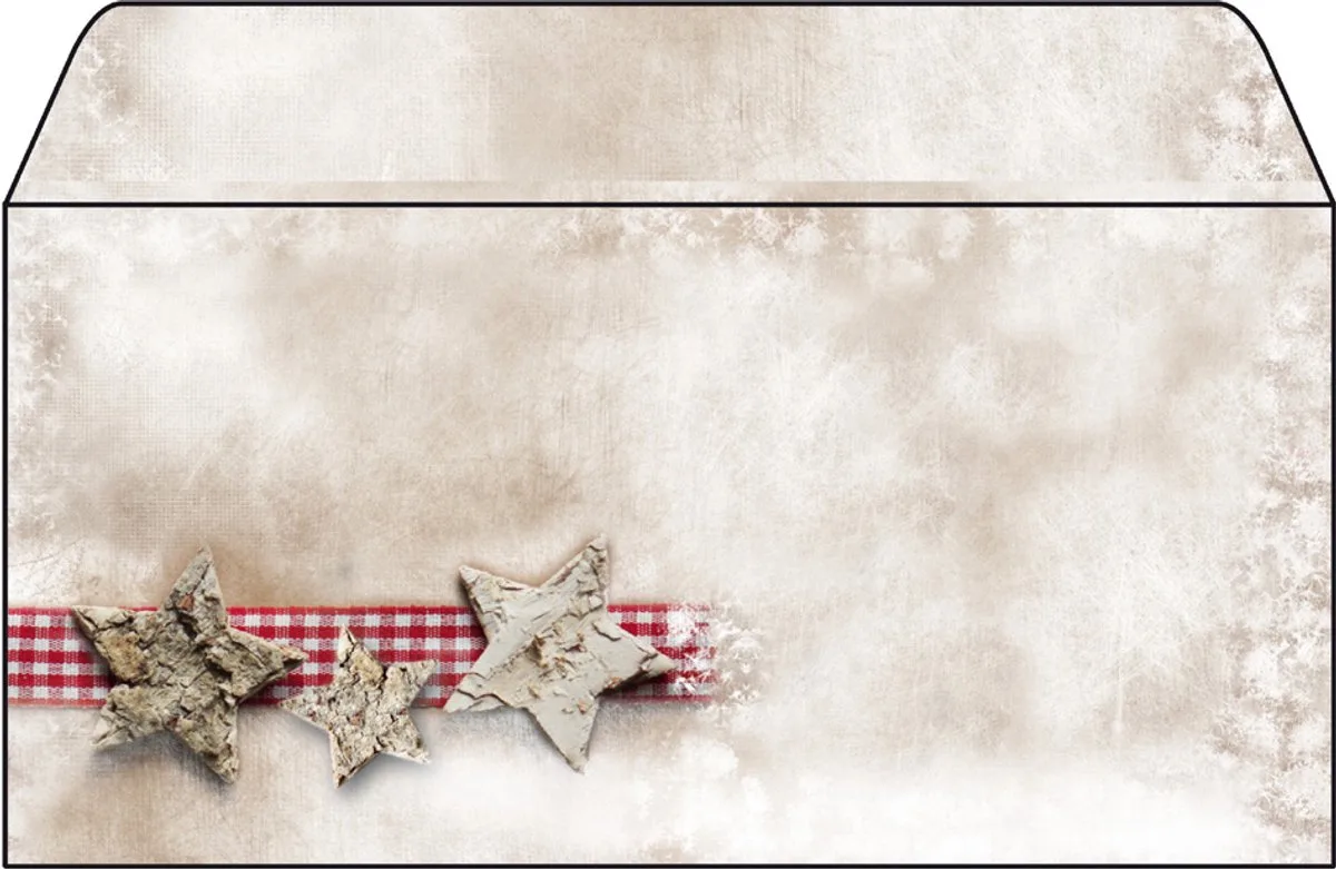 Kerstmotief envelop kerstkaarsen' van Sigel in Beige – productfoto