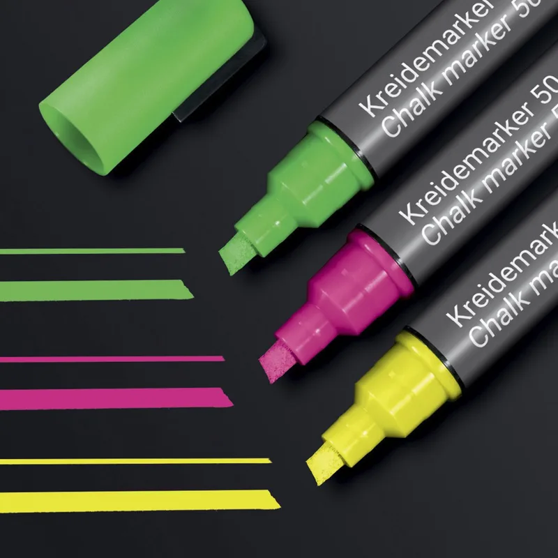 krijtstift beitelpunt 1 5 mm 3 kleuren by Sigel in Assorti – product photo