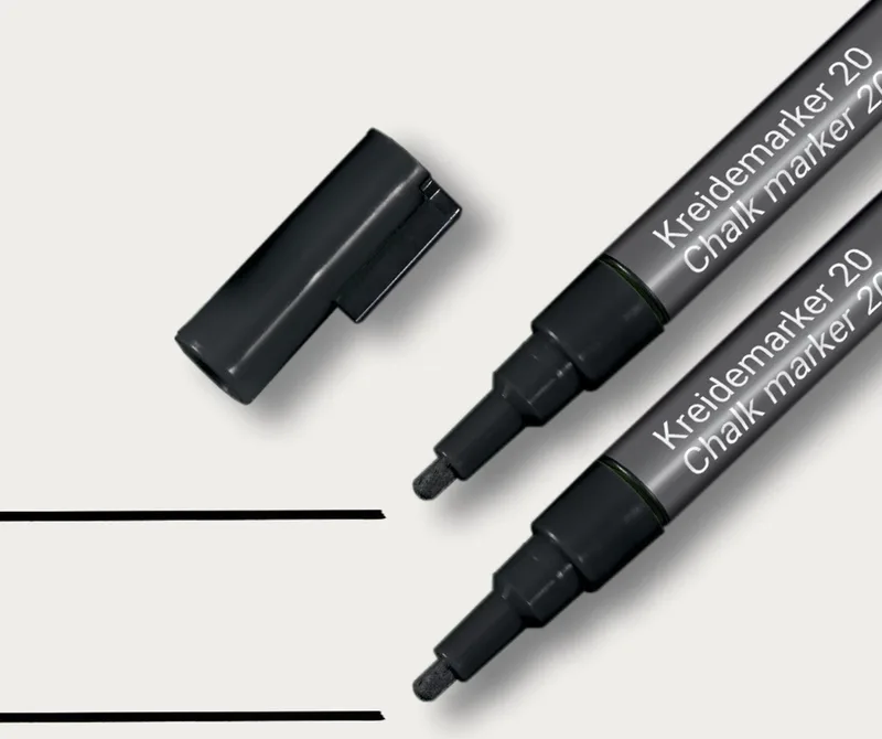 krijtstift ronde punt 1 2 mm set 2 stuks by Sigel in Black – product photo