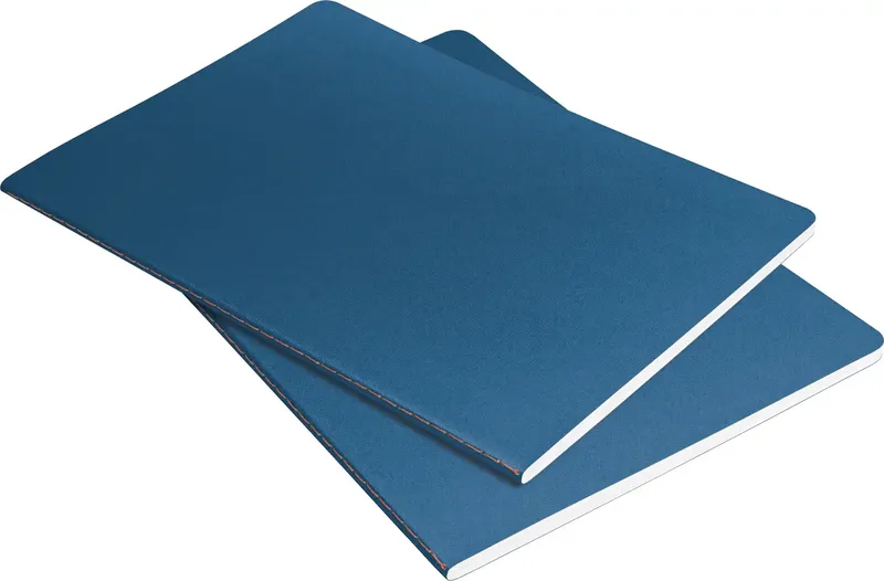 LS305 Notitieboekje Linescape Softcover 2 stuk(s) DIN A5 Gelinieerd Middelblauw, Neon-oranje 34 vellen de Sigel – photo produit