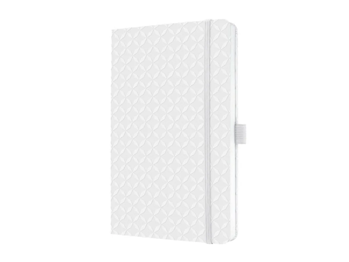 notitieboek - A5 - Jolie Flair - hardcover - 174 pagina's - lijn - 80 grams papier - SI-JN109 van Sigel in Sneeuwwit – productfoto