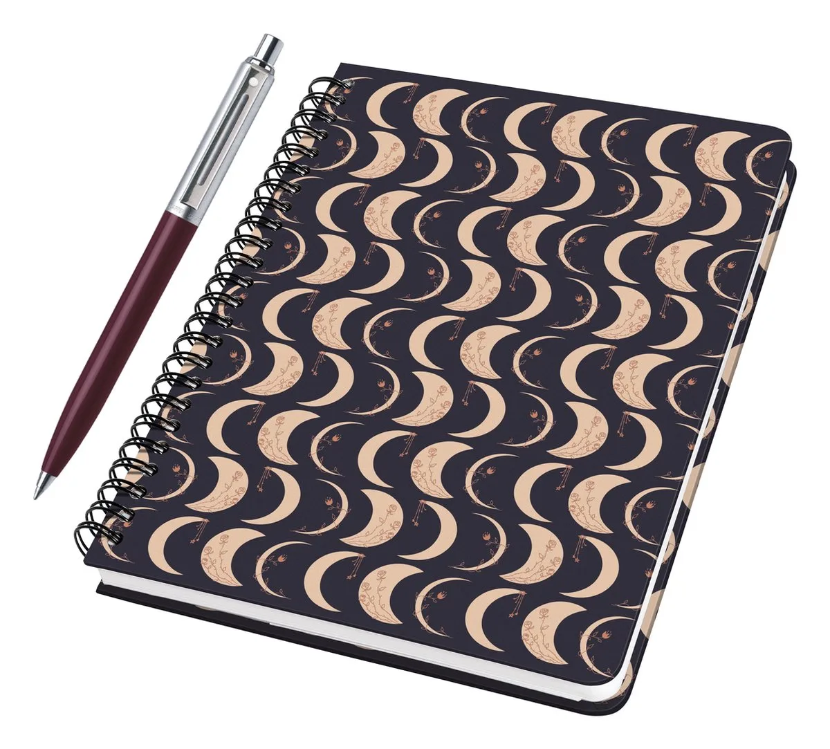notitieboek - Jolie - A5 - Moonlight Melody - hardcover - lijn - 120 pagina's - 100 grams - met GRATIS balpen - WS-SI-SY555 van Sigel in Moonlight Melody A5 – productfoto