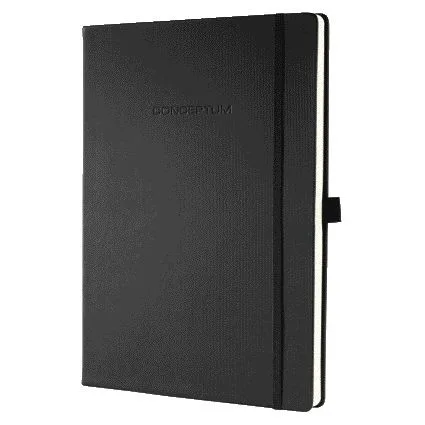 Notitieboek sigel conceptum pure a4 lijn zwart | 5 stuks van Sigel – productfoto