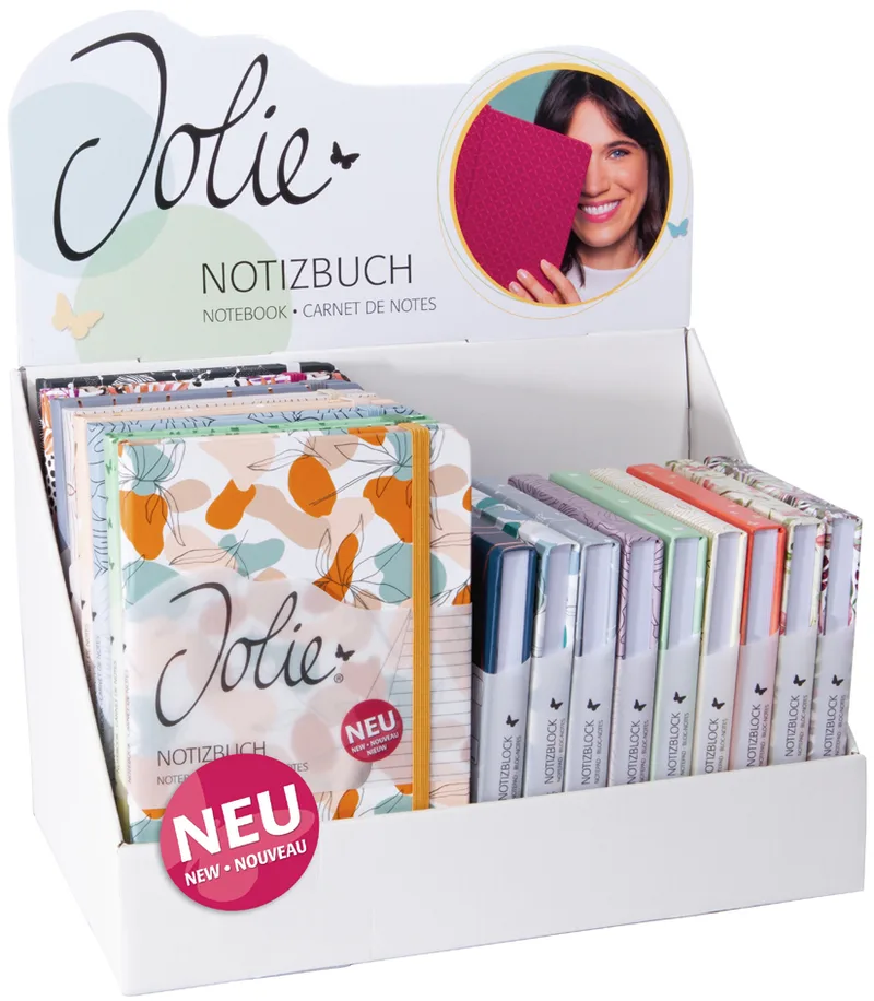 Notizbuch & -block Jolie Beauty, Display von Sigel – Produktfoto