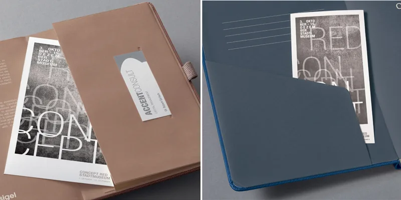 Notizbuch Conceptum, DIN A5, kariert, rose von Sigel – Produktfoto