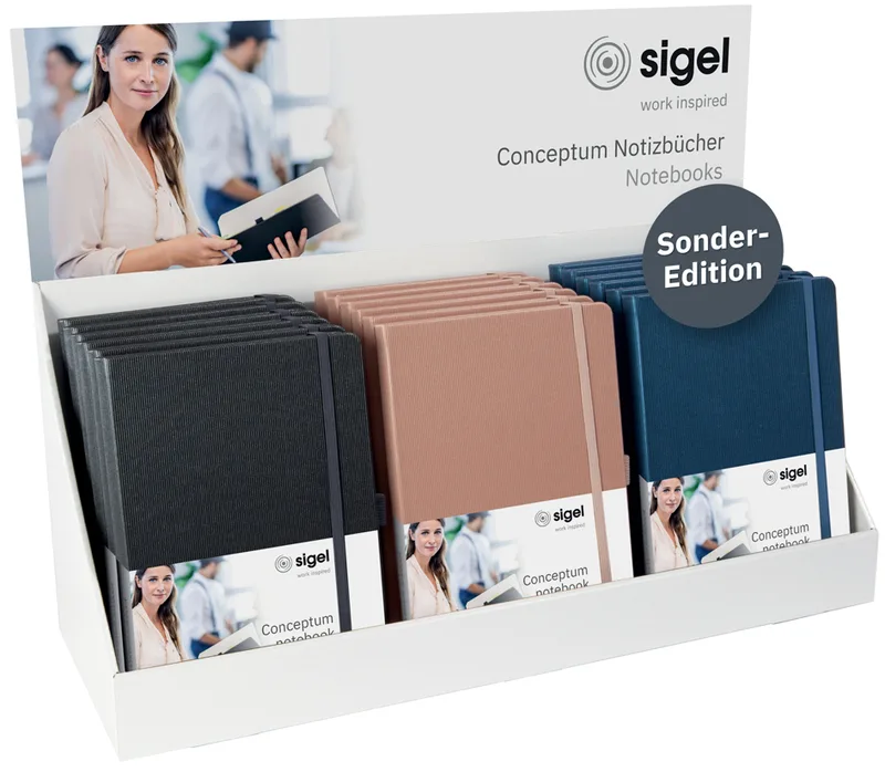 Notizbuch Conceptum Metallic, DIN A5, Display by Sigel – product photo