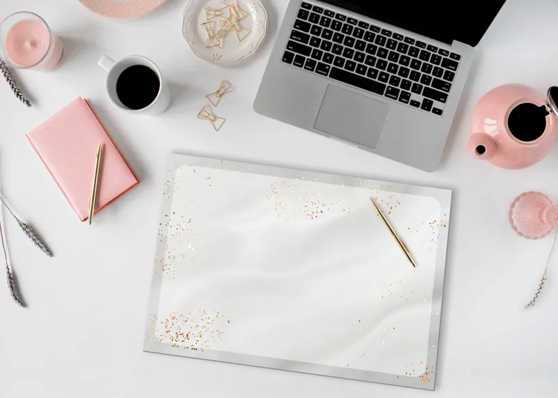 Papier-Schreibunterlage Jolie , Glittery Joy, , A3 von Sigel – Produktfoto