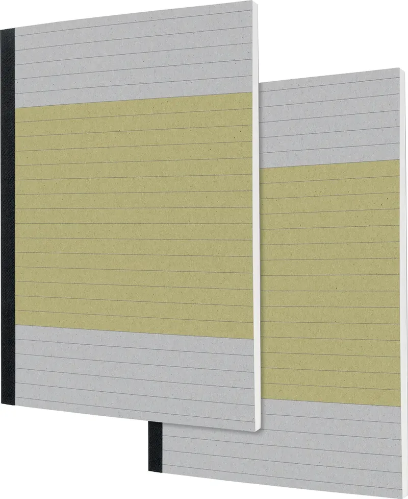 Quicknote SN100 Notizbuch liniert Gelb 100 Blatt DIN A5 2 Stück von Sigel – Produktfoto