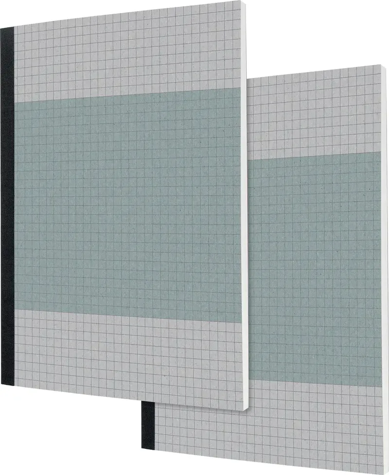 Quicknote SN200 Notizbuch kariert Blau 100 Blatt DIN A5 2 Stück von Sigel – Produktfoto