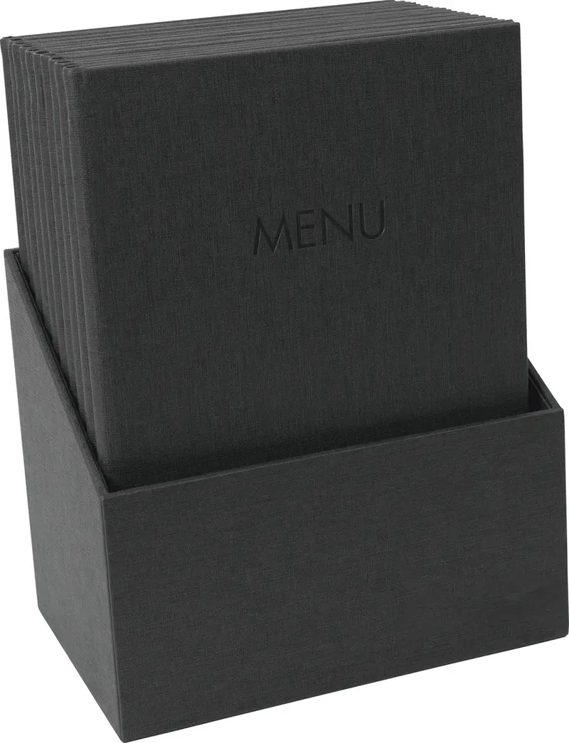 SM200 DIN A4 10 St. inkl. Aufbewahrungsbox Schwarz von Sigel – Produktfoto