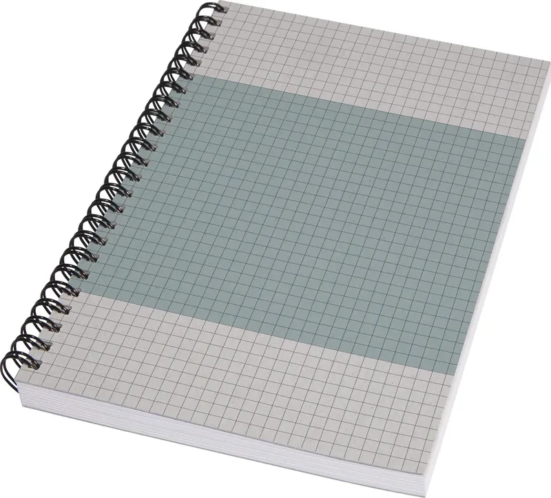 SN600 Quicknote Softcover Spiral-Notizbuch kariert Blau-Grau 80 Blatt DIN A5 by Sigel – product photo