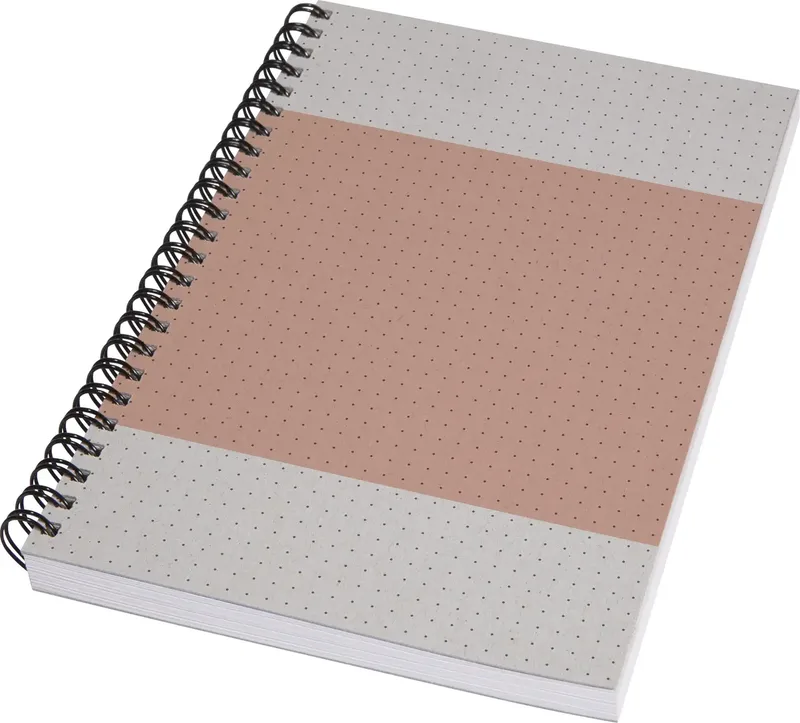 SN700 Quicknote Softcover Spiral-Notizbuch Punktraster Koralle, Grau 80 Blatt DIN A5 von Sigel – Produktfoto