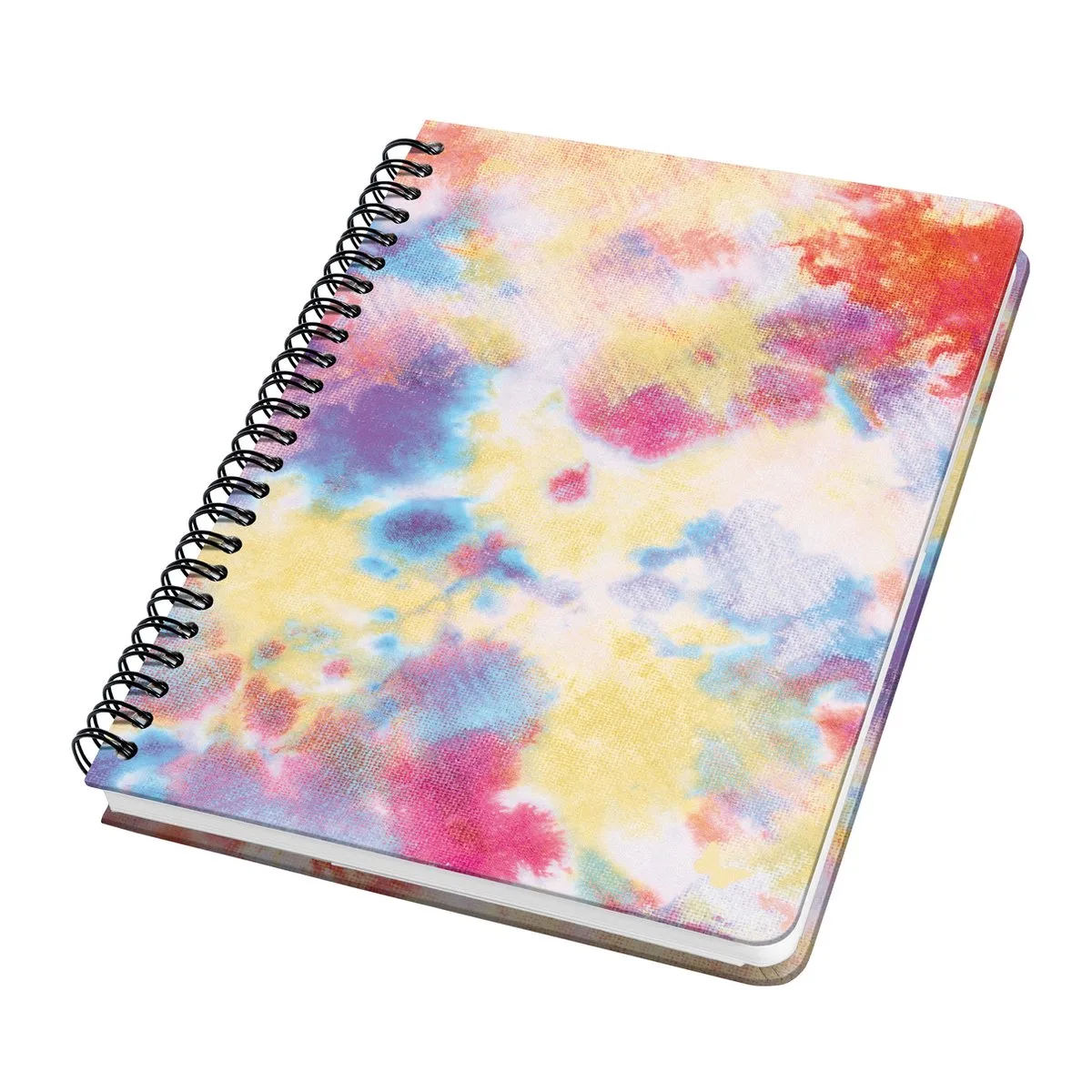 spiraal notitieboek A5 Jolie hardcover 120 pagina's dots 100 grams papier Batik Holi van Sigel in Batik Holi 120pagina's – productfoto
