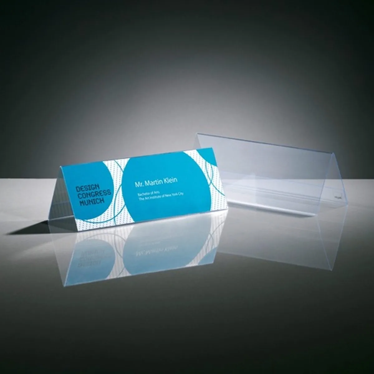 tafelstandaard 240x90mm glashelder dakvorm 5 stuks fra Sigel i Transparant 5 stuks – produktbillede