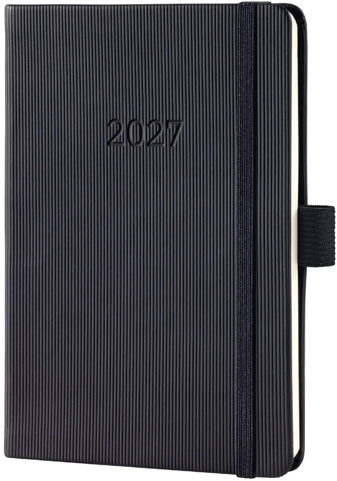 Taschenkalender Conceptum 2027, ca. DIN A6, schwarz von Sigel – Produktfoto